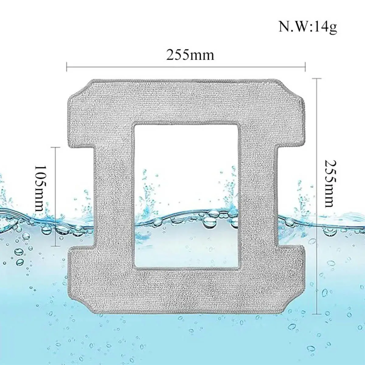 Compatible with Ecovacs Winbot W1/W1 Pro/W2,the cleaning robot can clean ultra-fine fiber steam mop pads and replace accessories