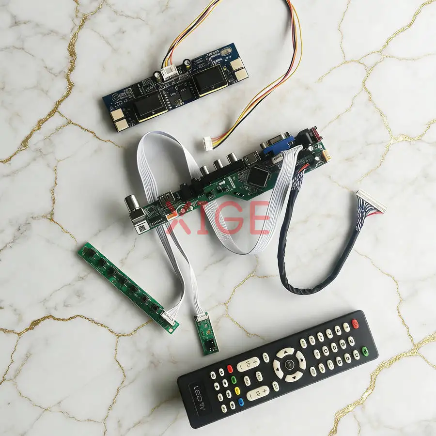 

Для HT236F01 M236H1 M236MWF1 M240HW01 комплект платы контроллера привода экрана DIY 1920*1080 USB + AV + VGA + HDMI 30Pin LVDS 1920x1080 4CCFL