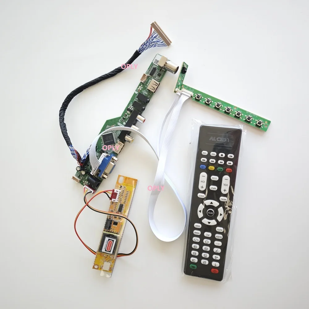 

TV Controller board kit for LTN154X3 LTN154X1 LTN154X3-L01 15.4" 1280X800 VGA USB HDMI-compatible RF LCD panel AV screen =DIY