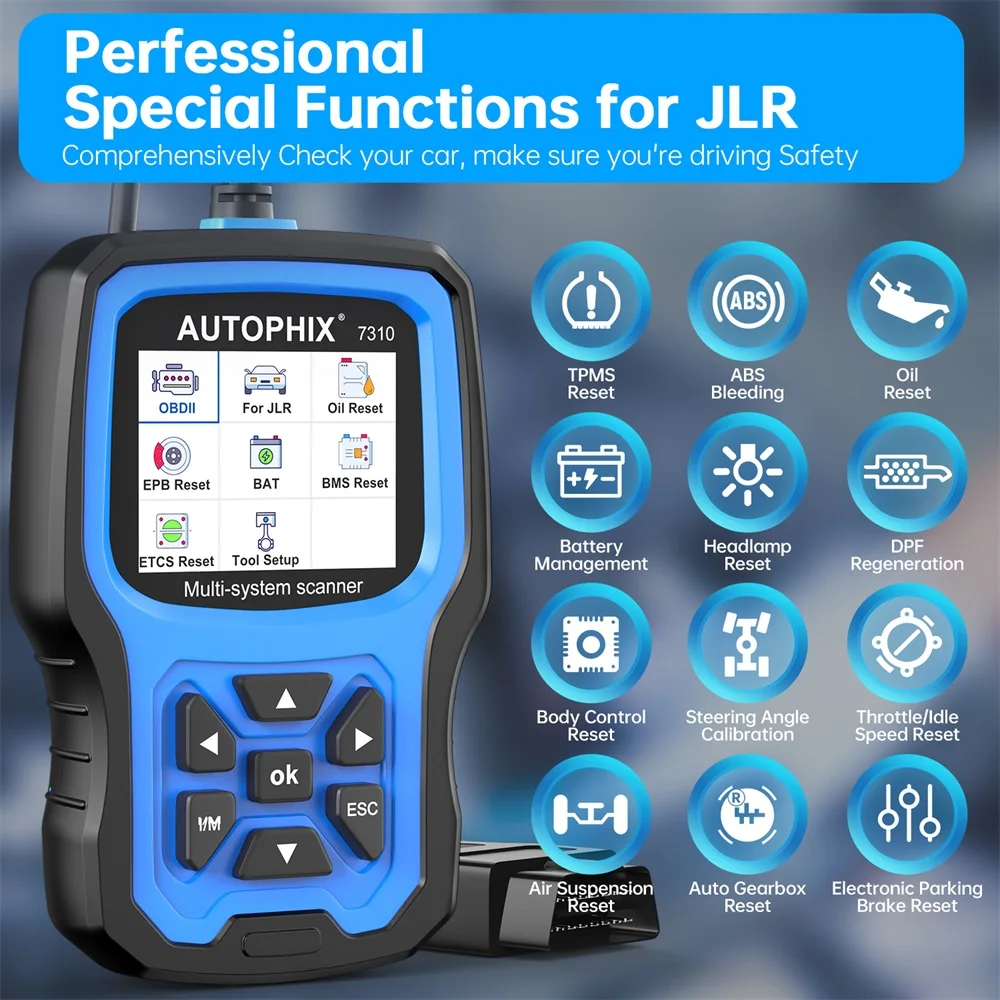 AUTOPHIX 7310 All System Scanner Fit For Land Rover Jaguar ABS Diagnostic Tool Car Code Reader OBD2 Scanner for After 1996