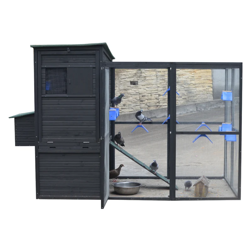 Outdoor pigeon cage, pigeon coop breeding shed, rainproof and anti-corrosion wooden birdcage