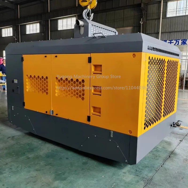 New Best Quality Diesel Air Compressor Mobile Rotary Screw Type for Mining Water Well Drilling Rigs