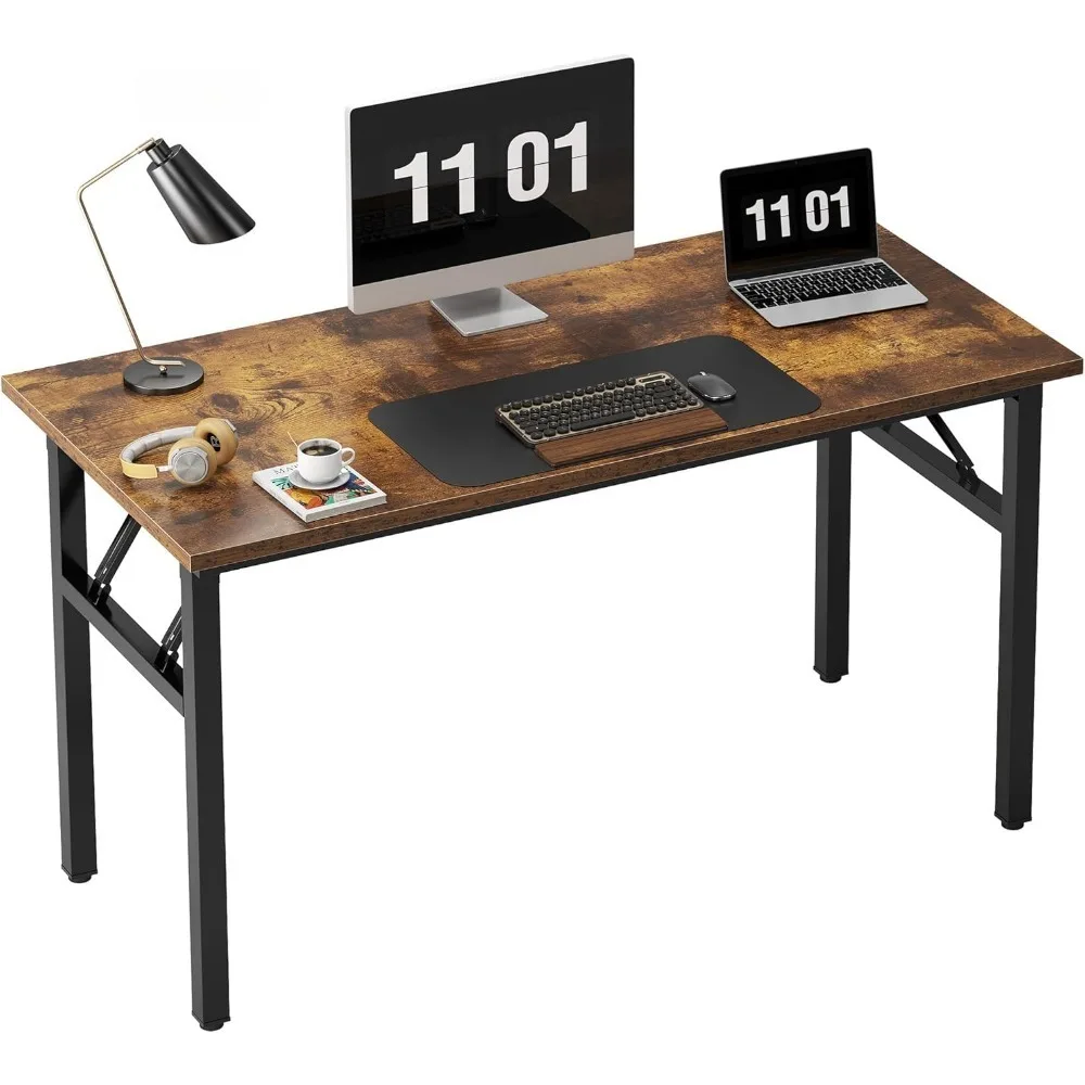 

Need 47 inches Computer Desk Office Desk Folding Table with BIFMA Certification Computer Table Workstation, Rustic Brown
