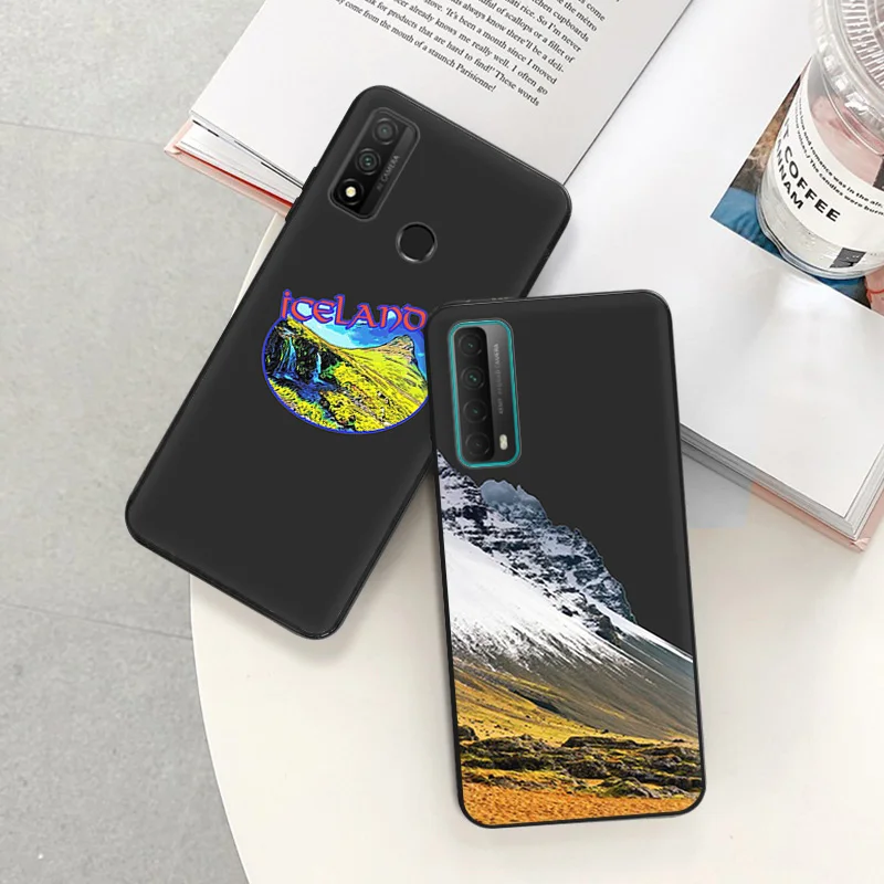 Soft Silicone Phone Case For Huawei P30 Pro P20 P40 Lite P Smart Moto G31 G30 G200 One Fusion ICELAND Ice Mountain Protect Cover