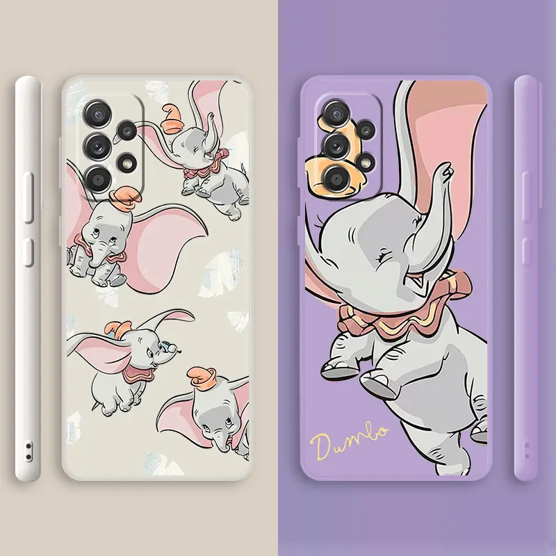 Disney Cartoon Dumbo 2 Soft Case for Samsung Galaxy A51 A31 A03s A71 A02 A21s A50 A11 A01 A70 M01s Liquid Fashion Capa Cover