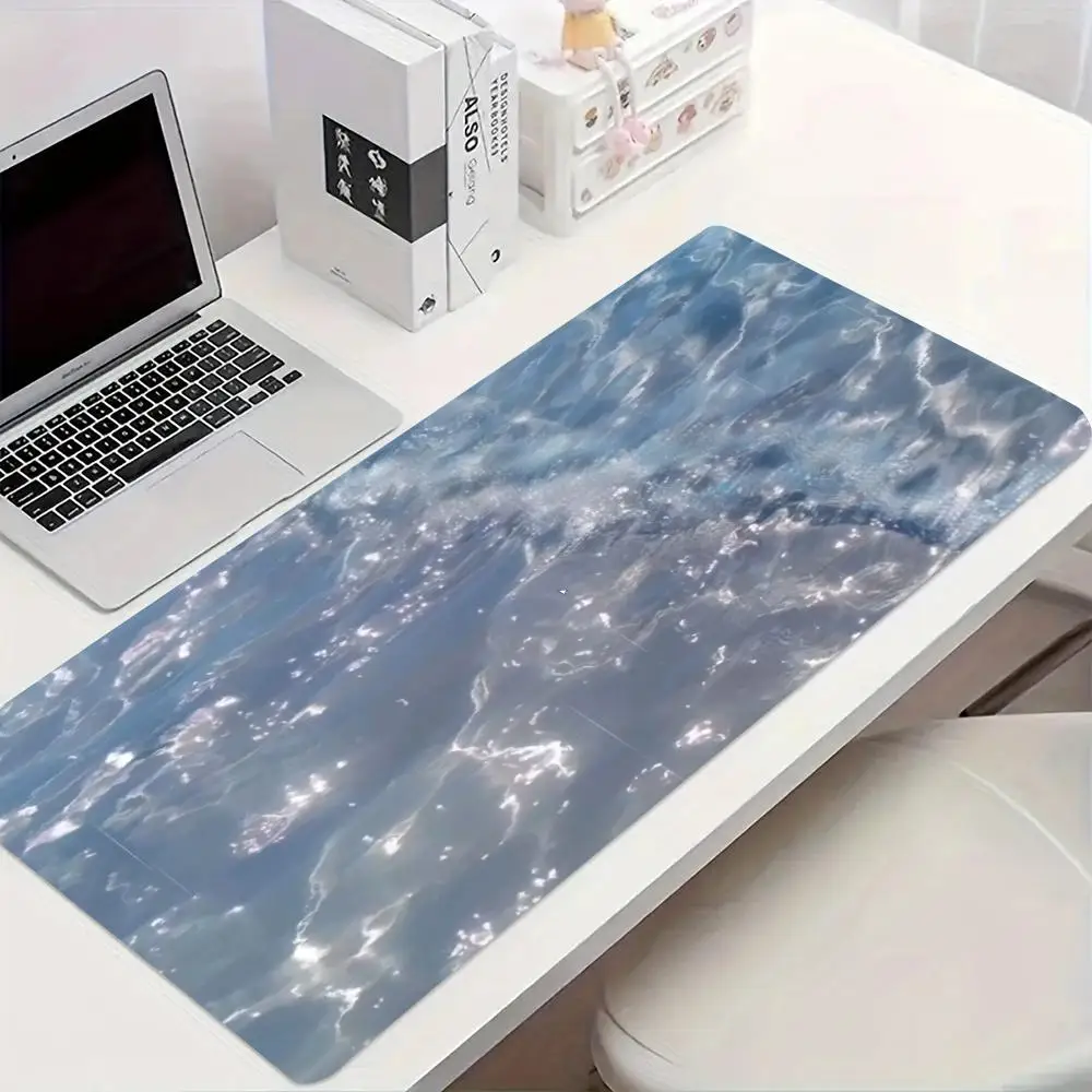 

XXL Large Size Gaming Mouse Pad, Wave Design Mouse Pad, Non-Slip Rubber Mouse Pad, Suitable for Gamers and Office Use