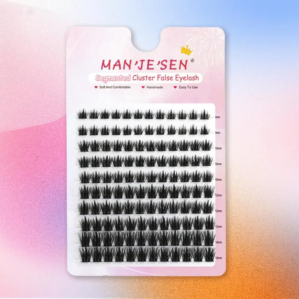 Natural Look Individual Lashes Kit Wispy Self Application DIY at Home 120/144/240 Pcs Lash Clusters False Eyelashes