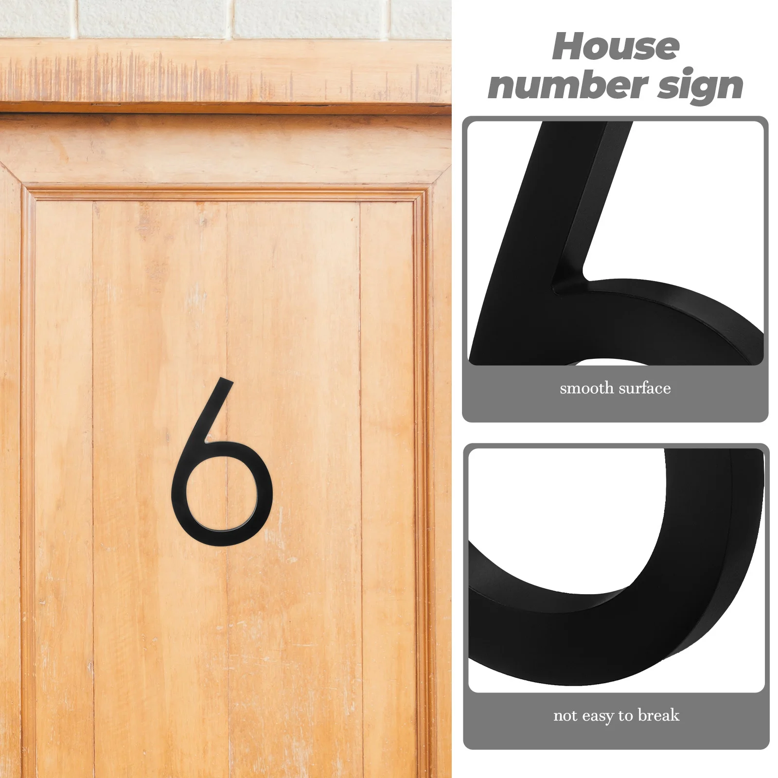 

Metal House Numbers Large Vertical Address Plaque Zinc Alloy Outdoor Rustproof Number Signs For Door Wall Mailbox Street