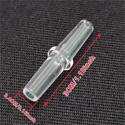 10pcs 4mm Straight Shaped Fish Tank Air Line Tubing Joints Oxygen Air Pump Line Tubing Joints Connectors Accessories