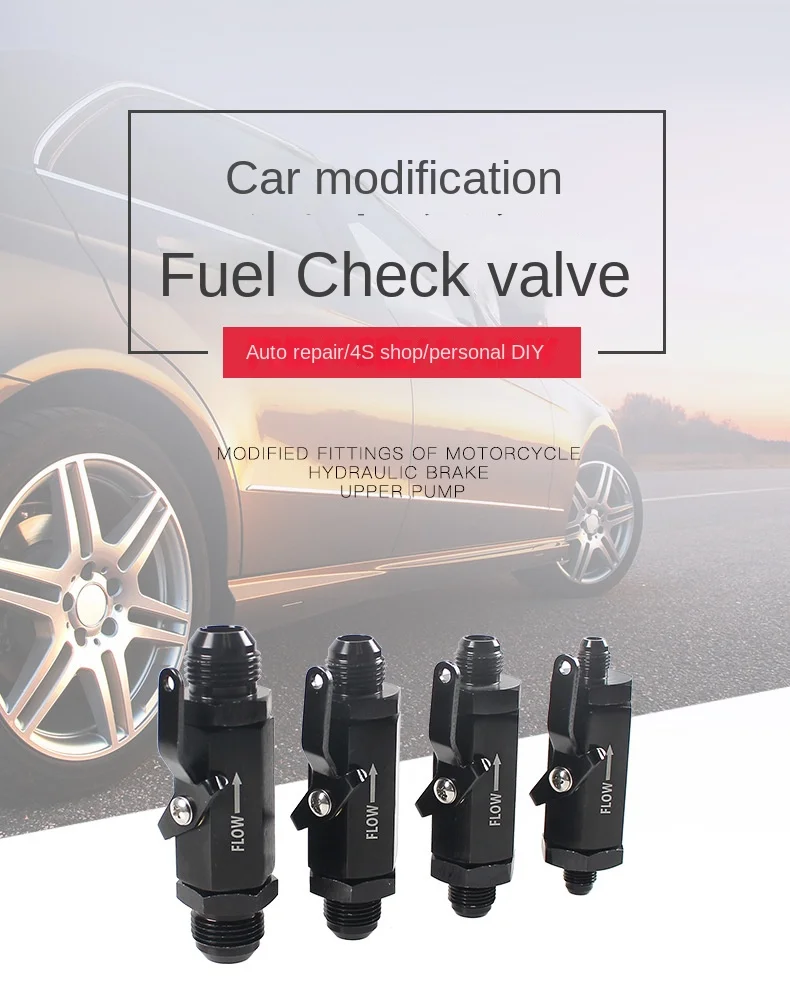 Fuel Check Valve Air One-Way Check Valve Aluminum AN6-AN12 Fuel Check Valve Door