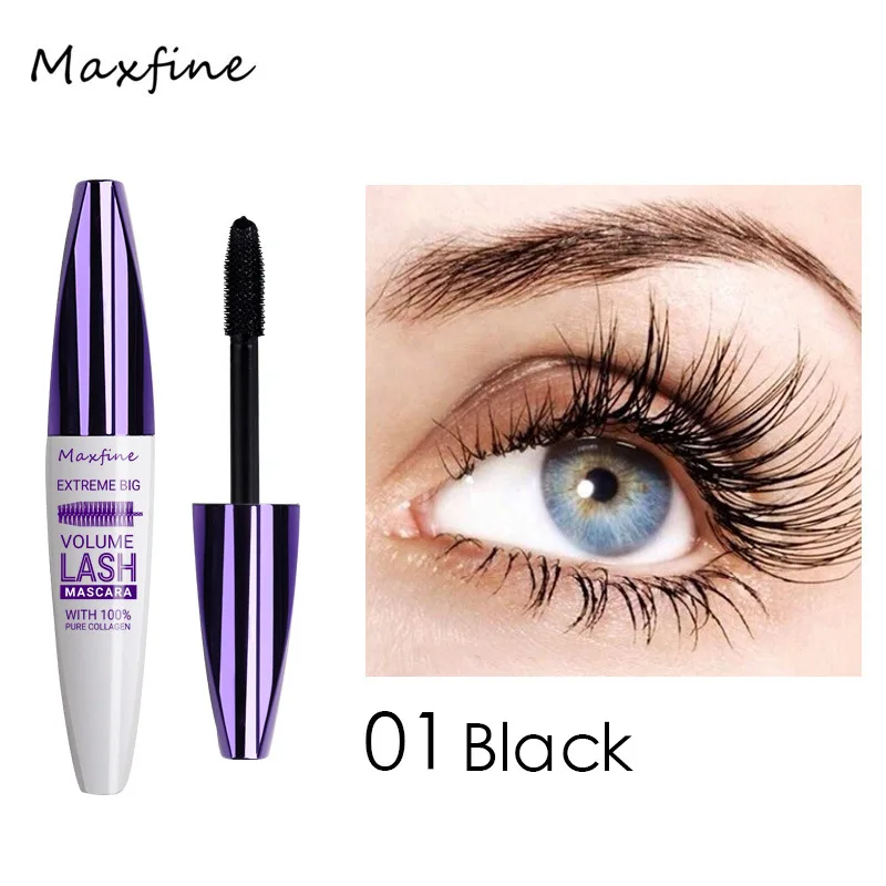 Mascara colorato 5D Volume Styling duraturo impermeabile Quick Dry Blue Purple Curling allunga la crema per l'estensione della seta delle ciglia lunghe