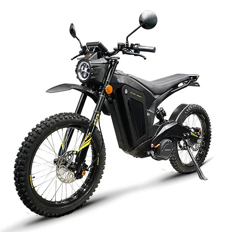 Carbon fiber electric motocross bike 72v45ah high capacity lithium battery 6000w medium motor 80km/h emtb motorcycle