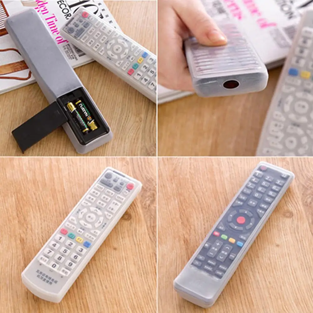 Home TV Remote Control Set Waterproof Dust Silicone Protective Cover Case Transparent Dust Protect Air Condition Control Case