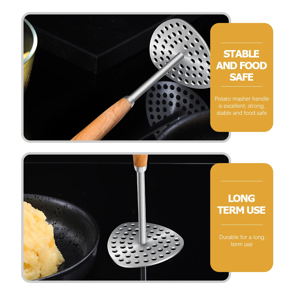 

Stainless Steel Potato Masher 304 Kitchen Tool Vegetable Presser Sweet Potato Carrot Mashing Tool Ergonomic Handle