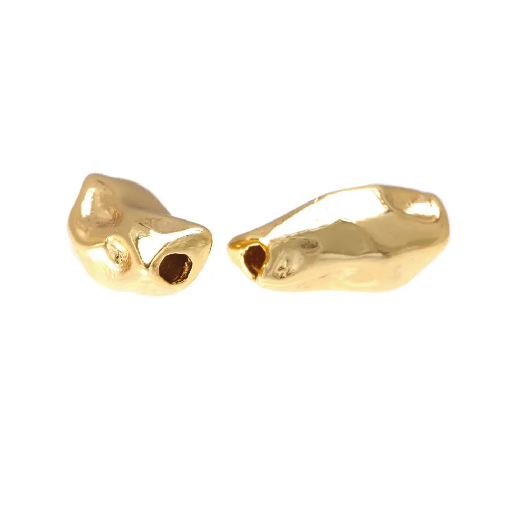 18K Gold Farbe Messing Unregelmäßige Rohr Halsketten Armbänder Spacer Perlen Hohe Qualität Diy Schmuck Machen Zubehör für Frauen – Detail 5