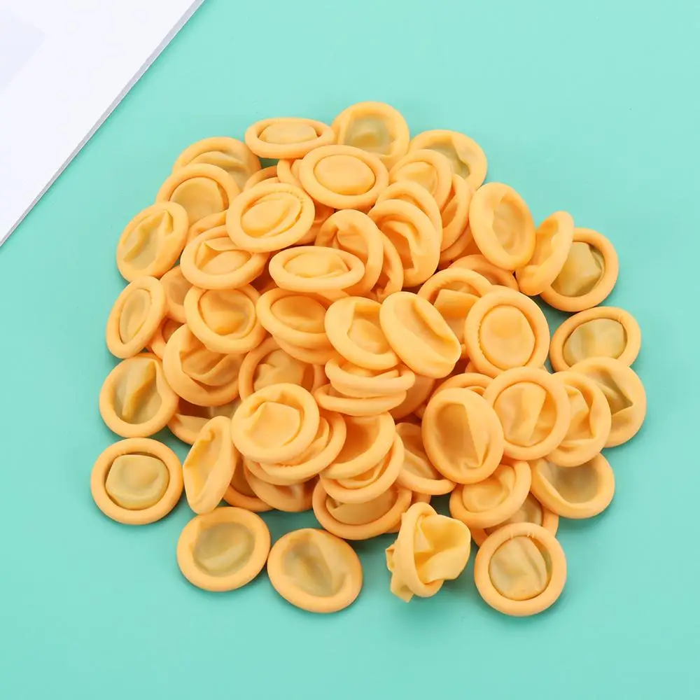 100/300PCS Natural Disposable Nail Art Tool Rubber Gloves Finger Cover Finger Cots Fingertips Protector Gloves