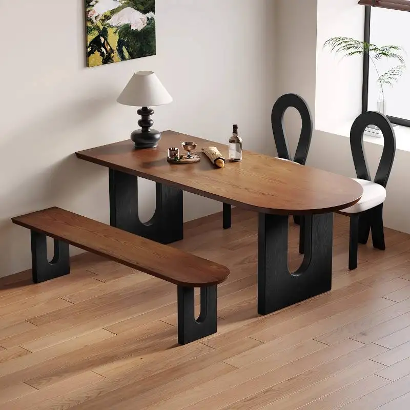 

Design Small Space Dining Table Brown Decorations Modern Dinette Dining Table Restaurant Conference Mesa De Jantar Furniture