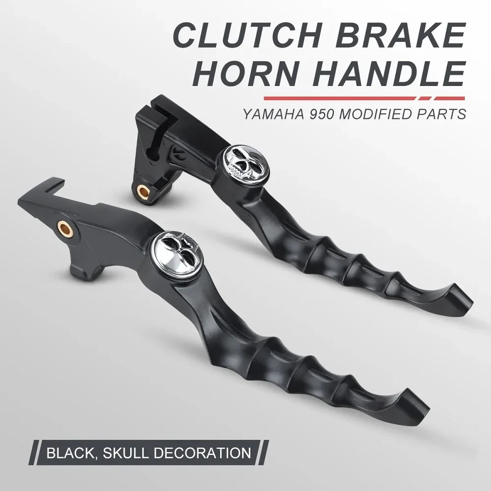Motorcycle Black CNC Aluminum Skull Brake Clutch Lever Handlebar Control For Yamaha Bolt 950 XV950 XVS 950 R/C SPEC 2013-2021