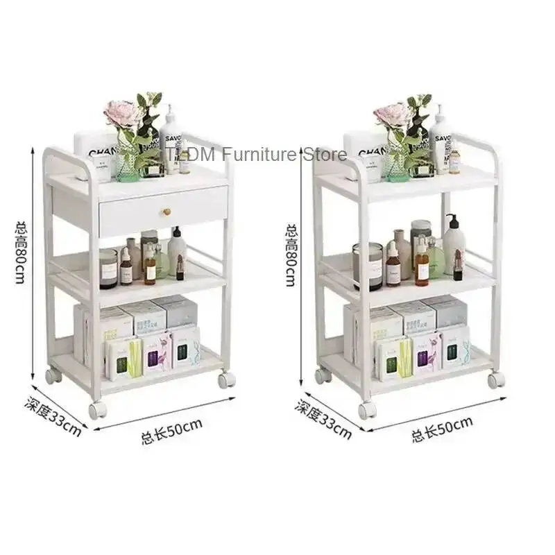 Cart Unique Design Furniture Salon Trendy Nordic Classic Beauty Simple Luxury Hairdressing Trolley With Drawers Salon Furniture