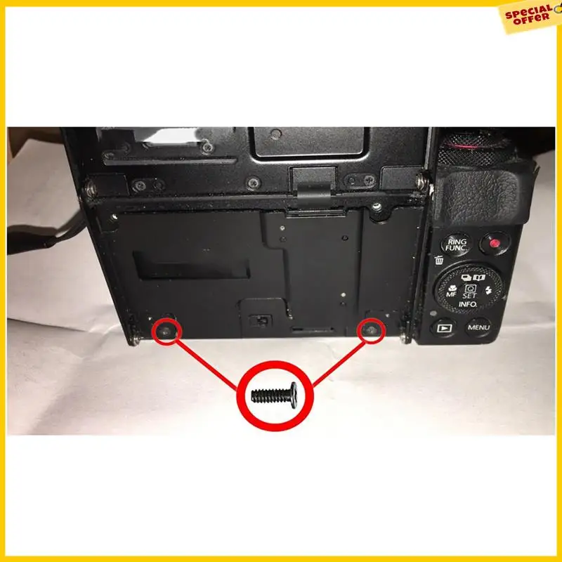 A25P 2 Pcs For Canon Powershot G7X, G7X Mark II G7X2 LCD Screen Display Fixed Holder Flip Screw With Screwdriver Durable Easy To