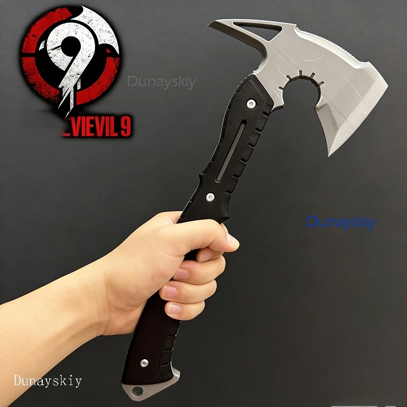 Re9 REQ Leon Cosplay Evil Requiem Leon Reon Roleplay Game Props Battle Axe Scott S. Kennedy Halloween 3D Printing Accessories