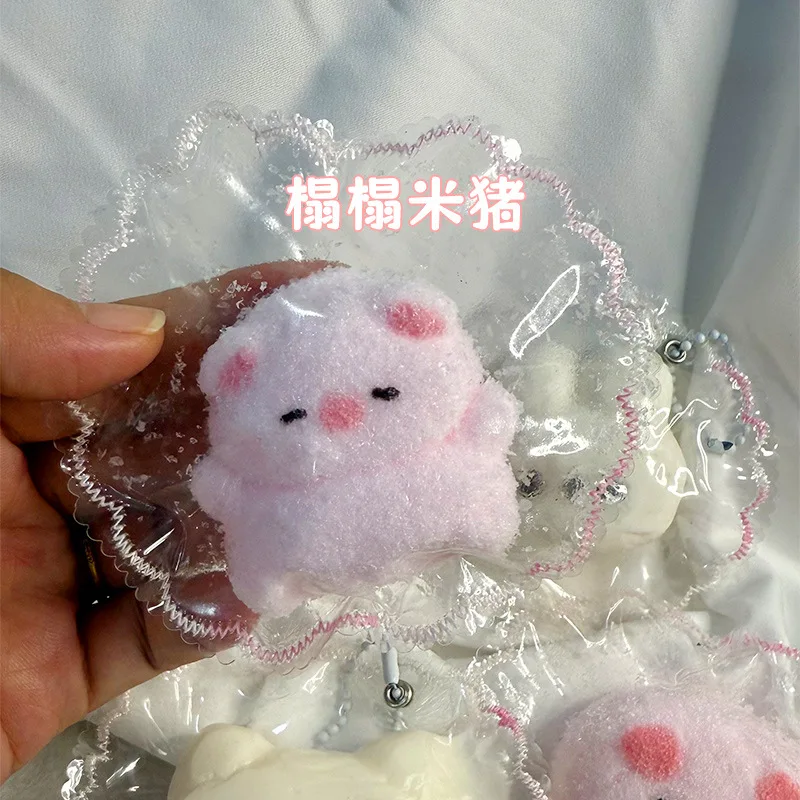 Animale giocattolo antistress cartone animato mini coniglietto maiale biscotto gattino argilla morbida cremosa silicone rimbalzo lento regalo squishy per bambini