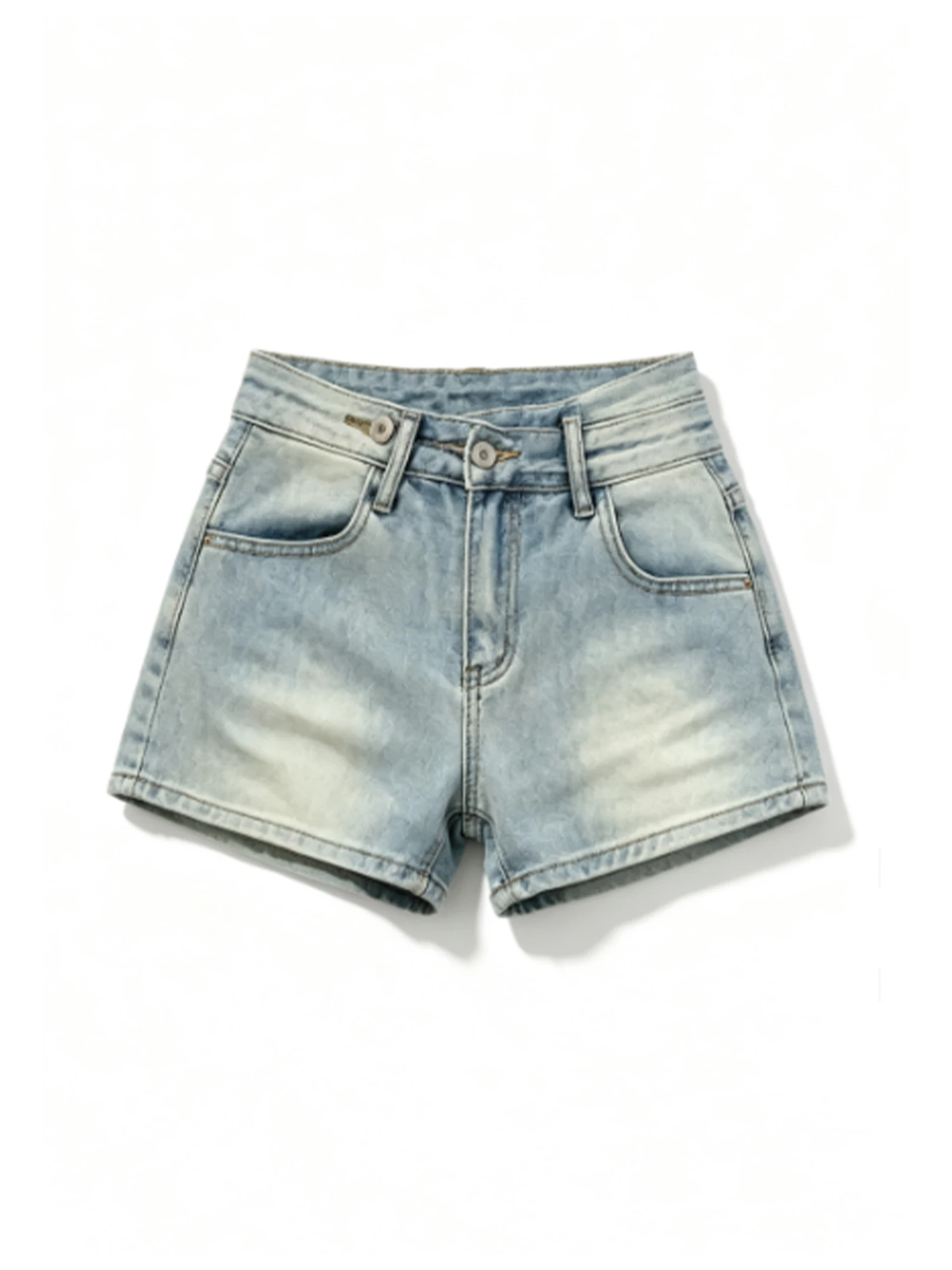 Women Blue Denim Shorts Vintage High Waist Stretch Micro Denim Hot Pants Y2K Gyaru Nightclub Pole Dance Jean Shorts Summer 2026