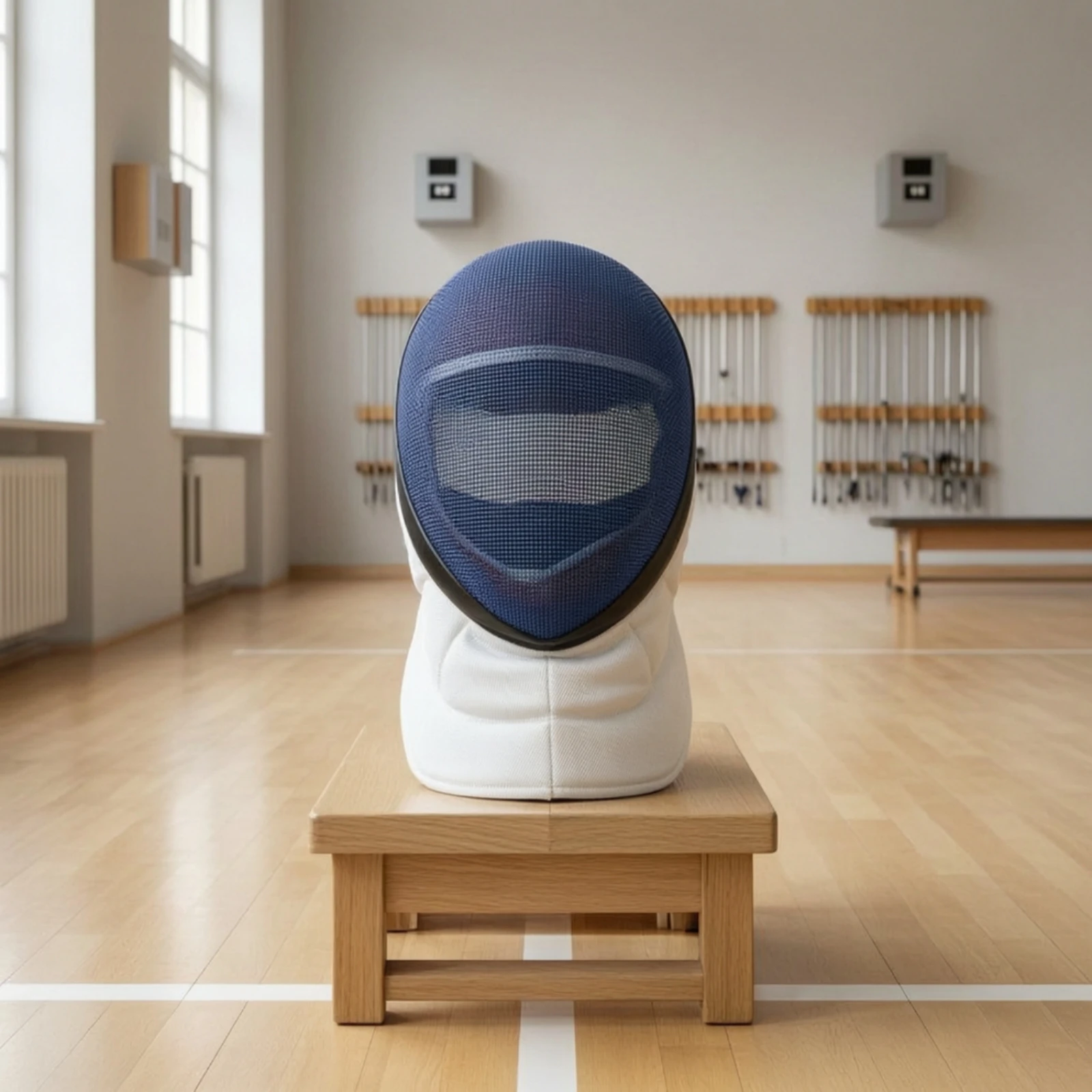Head Gear 350N Rated Épée Fencing Mask Competition Fencing Mask CE Certified for Fencers, Tournament Use, Training Sessions