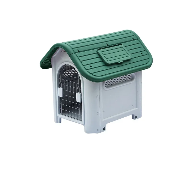 

Plastic Pet Dog House Outdoor Waterproof Four Seasons Universal Easy To Install Cool Breathable Convenient Carry Dog House