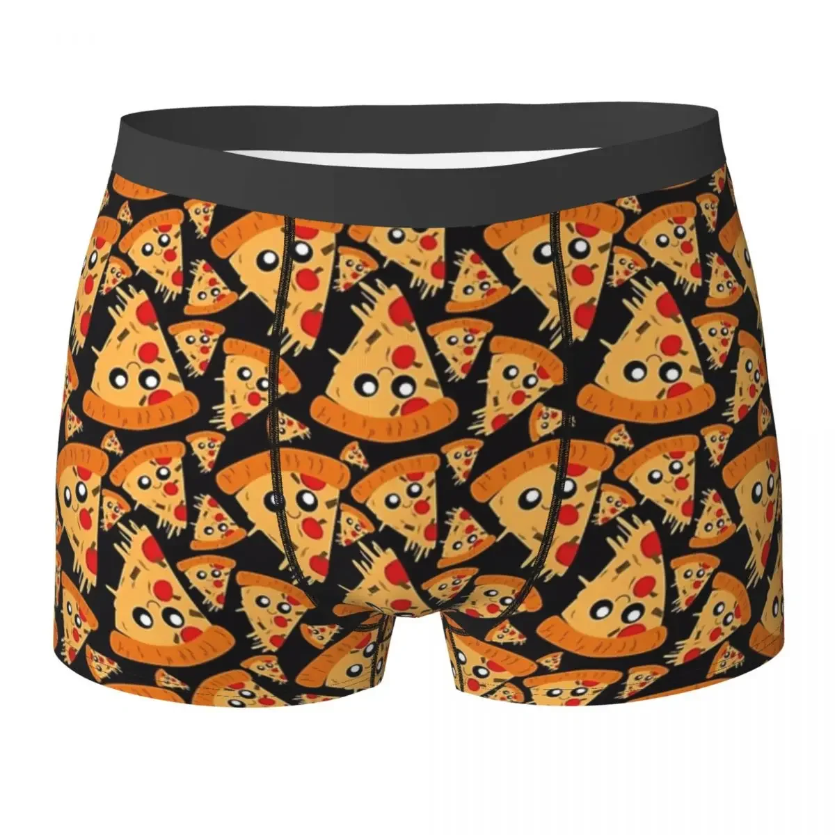 Boxer Underpants Shorts Cute Pizza Pattern Panties Men Soft Underwear for Homme Man Boyfriend Gift