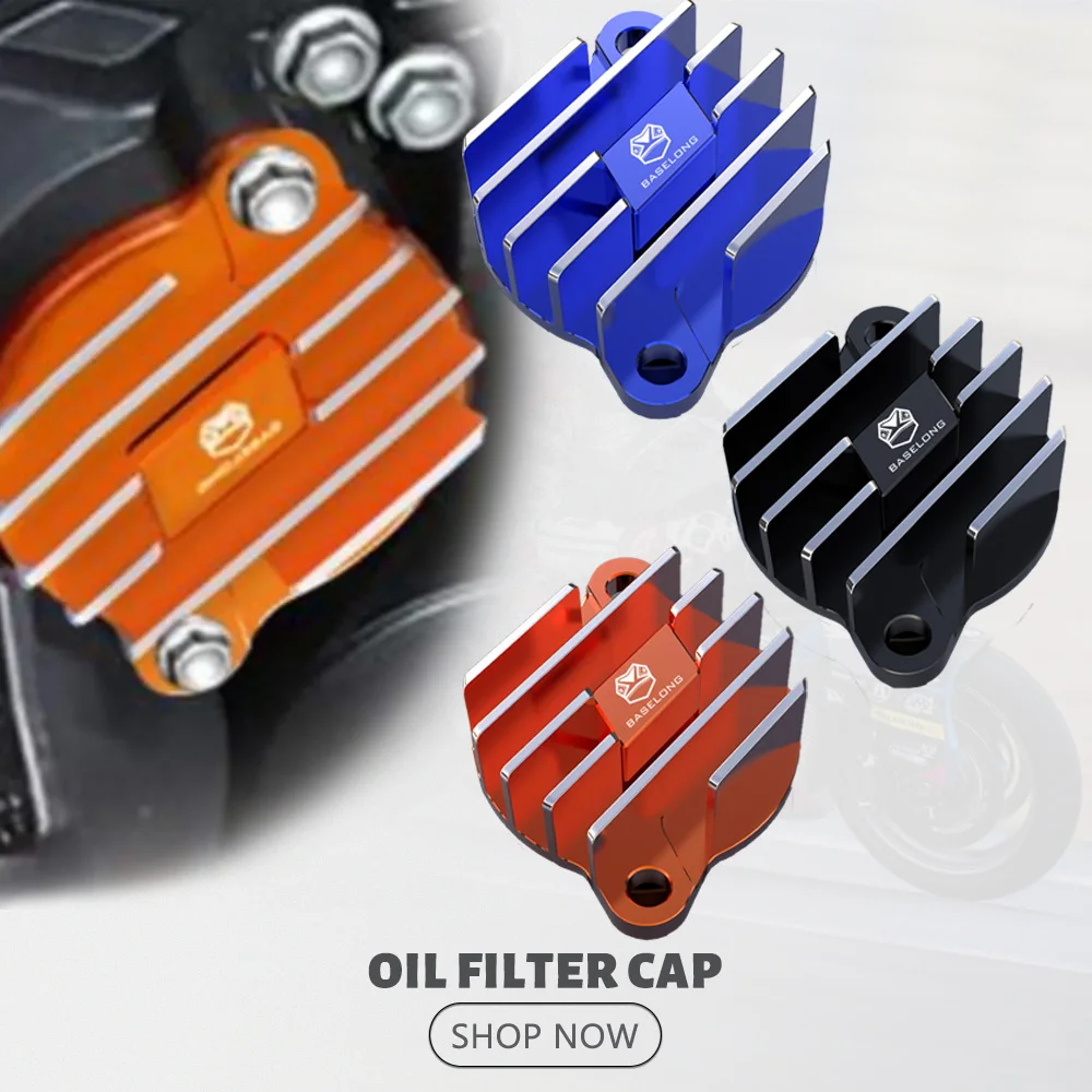 

2023 2022 2021 2020 2019 2018 For Husqvarna 401 250 SVARTPILEN 401 VITPILEN Motorcycle Engine Oil Filter Guard Cover Cap Plug