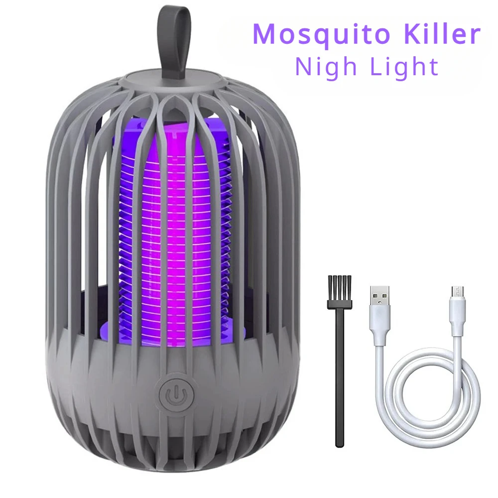 Portable Anti-Mosquito Lights Killer Repellent Lamp USB Bug Zapper Indoor Home Insects Flies Hunter Lamps For Gravida Children