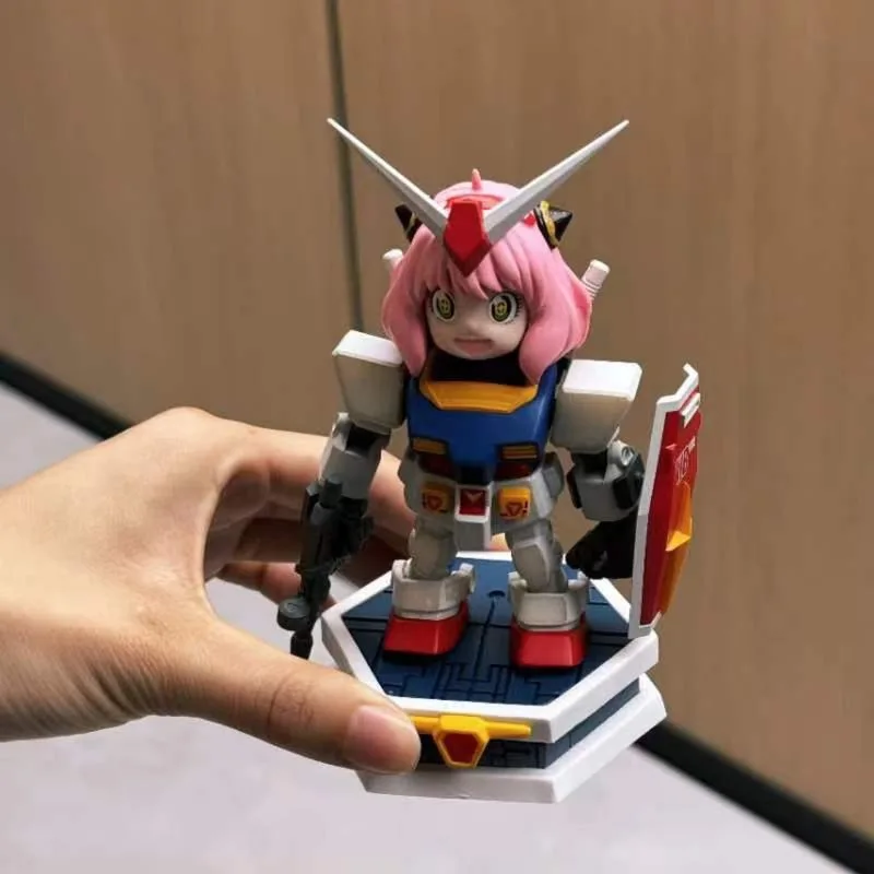 

Q Version Anya Forger Cos Cute Robot Model Toy Collectible Birthday Gift Action Figure Collectors Item Anime Themed Decoration