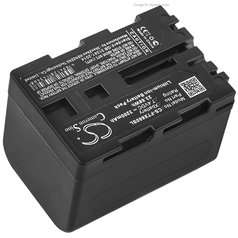 

2025 NEW 7.4V 3200mAh Thermal Camera Battery Xbattery 4575071 for Fluke TiX1000, TiX620, TiX640, TiX660