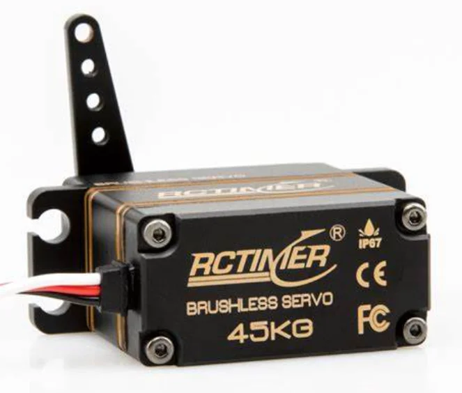 RCTimer aluminum Magnetic Encoder Brushless Servo 45KG HBS45 Fast Response for 1/8 1/10 Rock Crawler Car Robot Traxxas Scx10