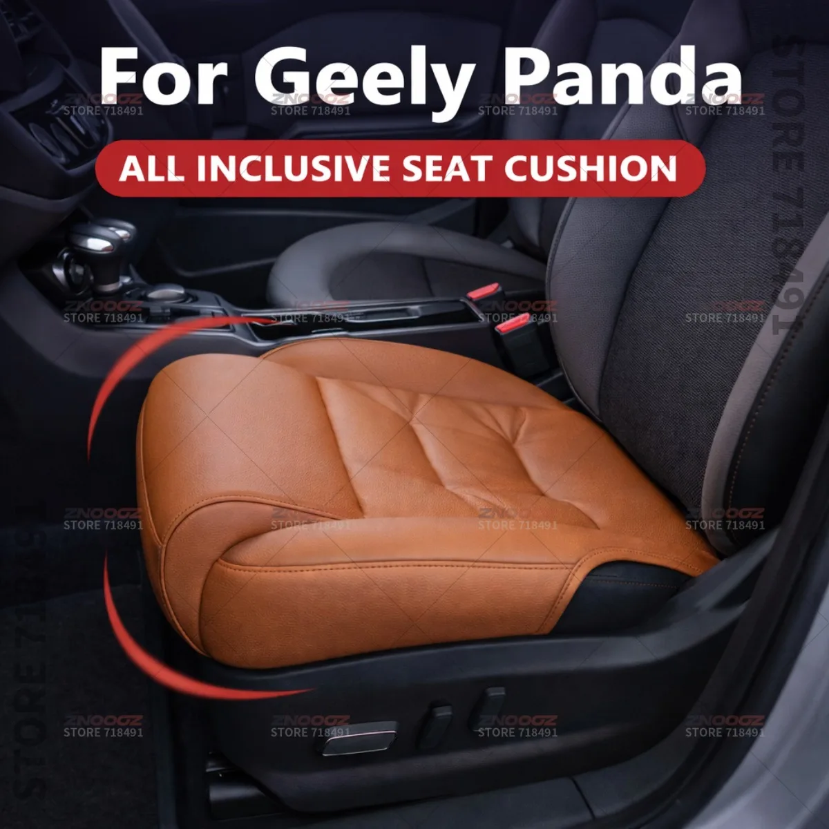 

Подушка-удлинитель для поддержки ног в сиденье автомобиля Geely Panda, накладка на сиденье из пены с эффектом памяти, аксессуары для интерьера