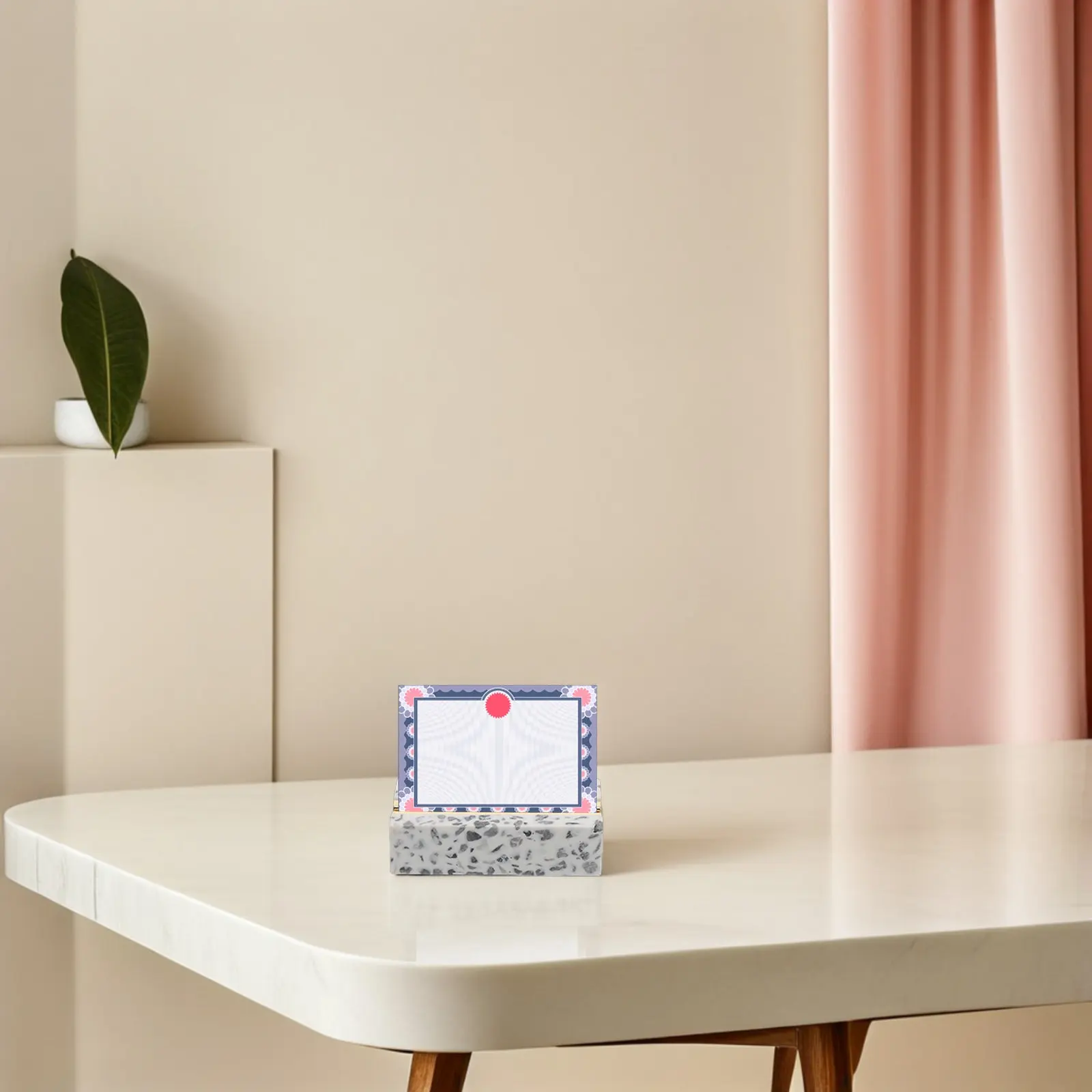 Marble Table Sign Holder Organizer Card Holder Stand Table For Price Display Desktop Business Office Notes