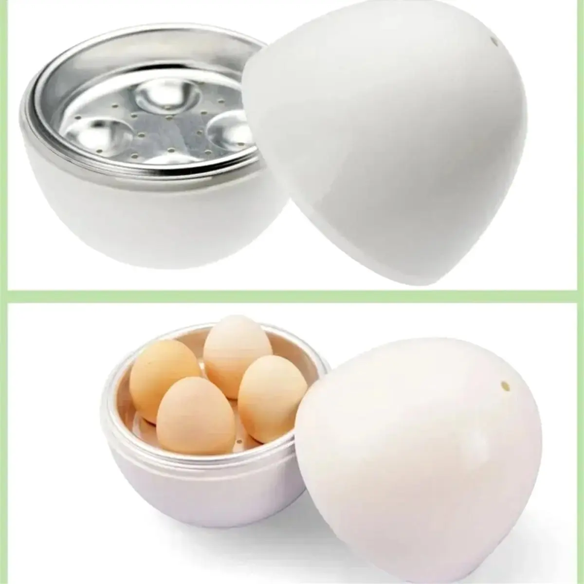 618 Mega Sale Capacity 4 Eggs Microwave Egg Pot Easy and Fast 5-Minute Hard or Soft Cooking Kitchen Cooking Tools