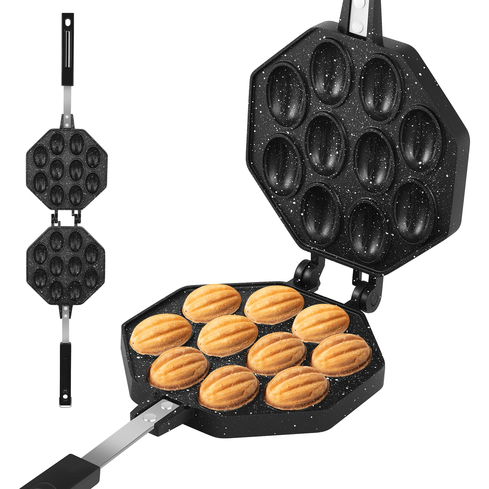 

Форма для печенья из грецкого ореха, форма для печенья из алюминиевого сплава, антипригарный инструмент для приготовления пищи с ручкой для выпечки, кухонные аксессуары