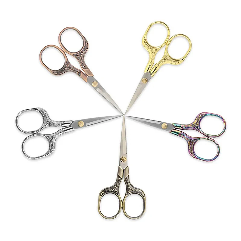 Versatile Stainless Steel Scissors for Sewing, Embroidery and Tailoring - Vintage Design