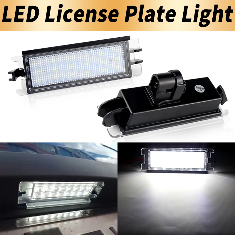 

1PC LED Number License Plate Light Canbus For Dacia Logan 1 2004 2005-2012 Sandero 2008 2009-2012 For Renalut Clio II 2001-2004