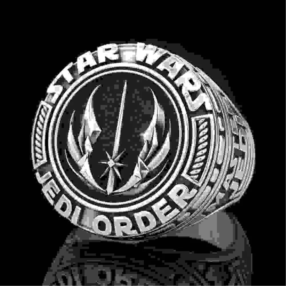 Fashionable and Popular Exquisite Simple Retro Domineering Master Warrior Ring Men\'s Niche Party Jewelry Accessories