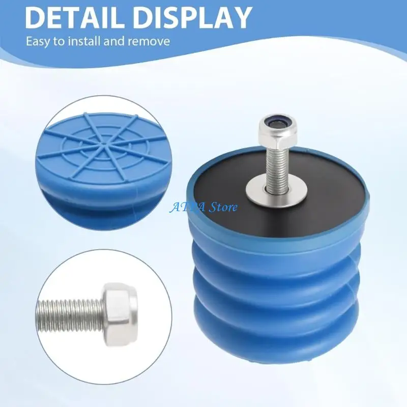 U13C Front Side Helper Spring Replacement SSF-604-40, Polyurethane Pair for Suspension Maintenance With End Plates and Bolt