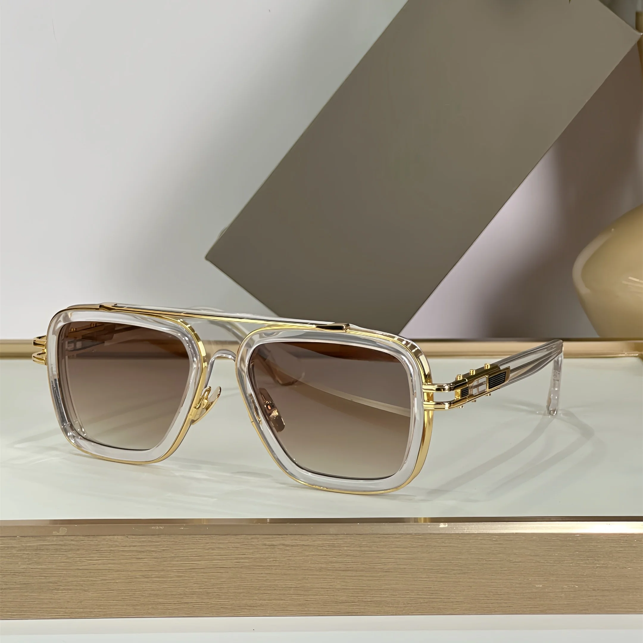 شعبية الرجال النظارات الشمسية lrest de sol hombre سبيكة LXN EVO نظارات الموضة DTS 403 رجل أنيق المرأة النظارات الشمسية