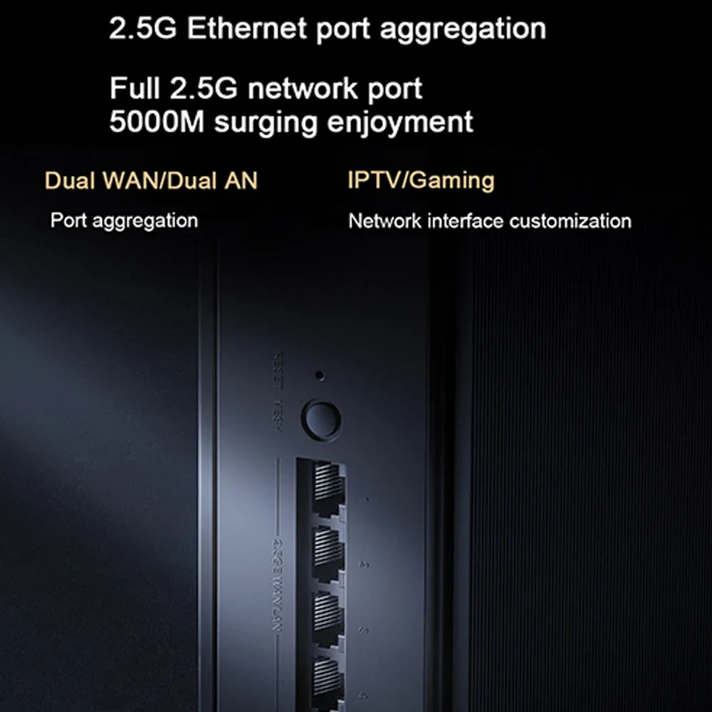 Xiaomi-Router 6500 Pro 2,4/5GHz de doble banda, procesador Qualcomm de 4 núcleos, memoria de 1GB, puerto Ethernet de 2,5G, WAN Dual, LAN, Smart Home
