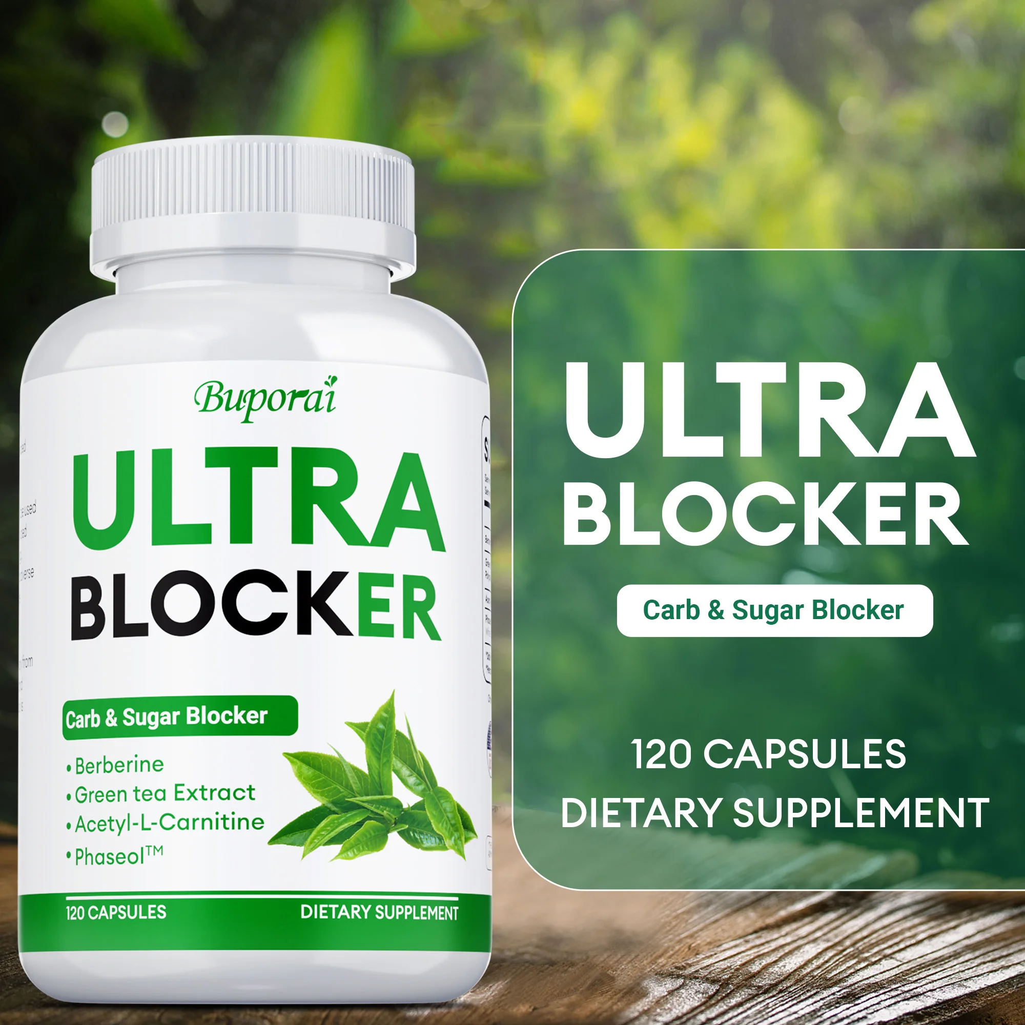 

Ultra Blocker - Reduce Gas and Bloating, Improves Athletic Performance, Promotes Muscle Recovery, Aids Digestion & Absorption