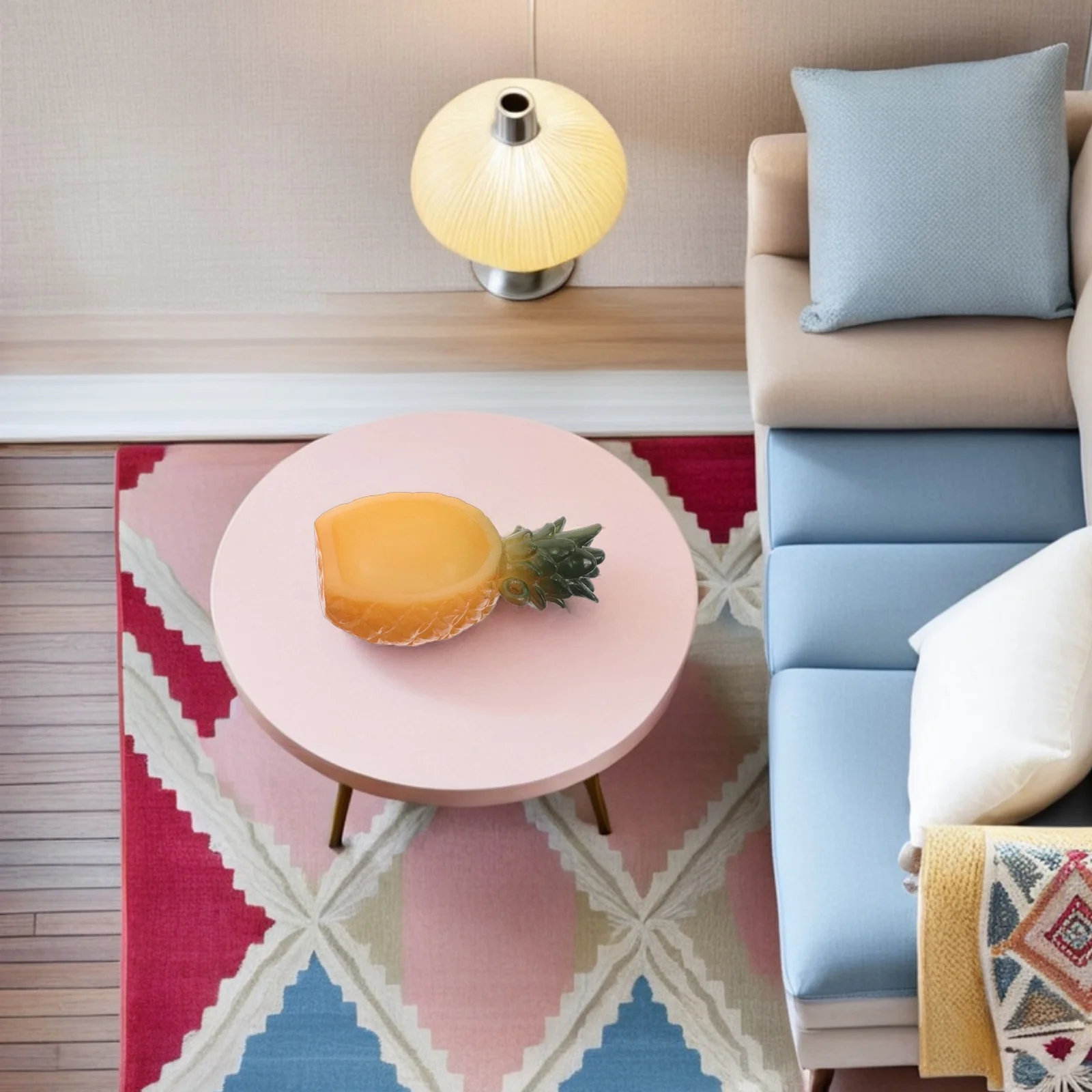 6 Stücke Mini Ananas Schalen DIY Simulation Pretend Play Winzige Obst Form Behälter Miniatur Küchenzubehör