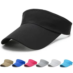 Fashion Summer Breathable Air Sun Hat For Men Adjustable Visor UV Protection Top Empty Solid Beach Running Sunscreen Cap