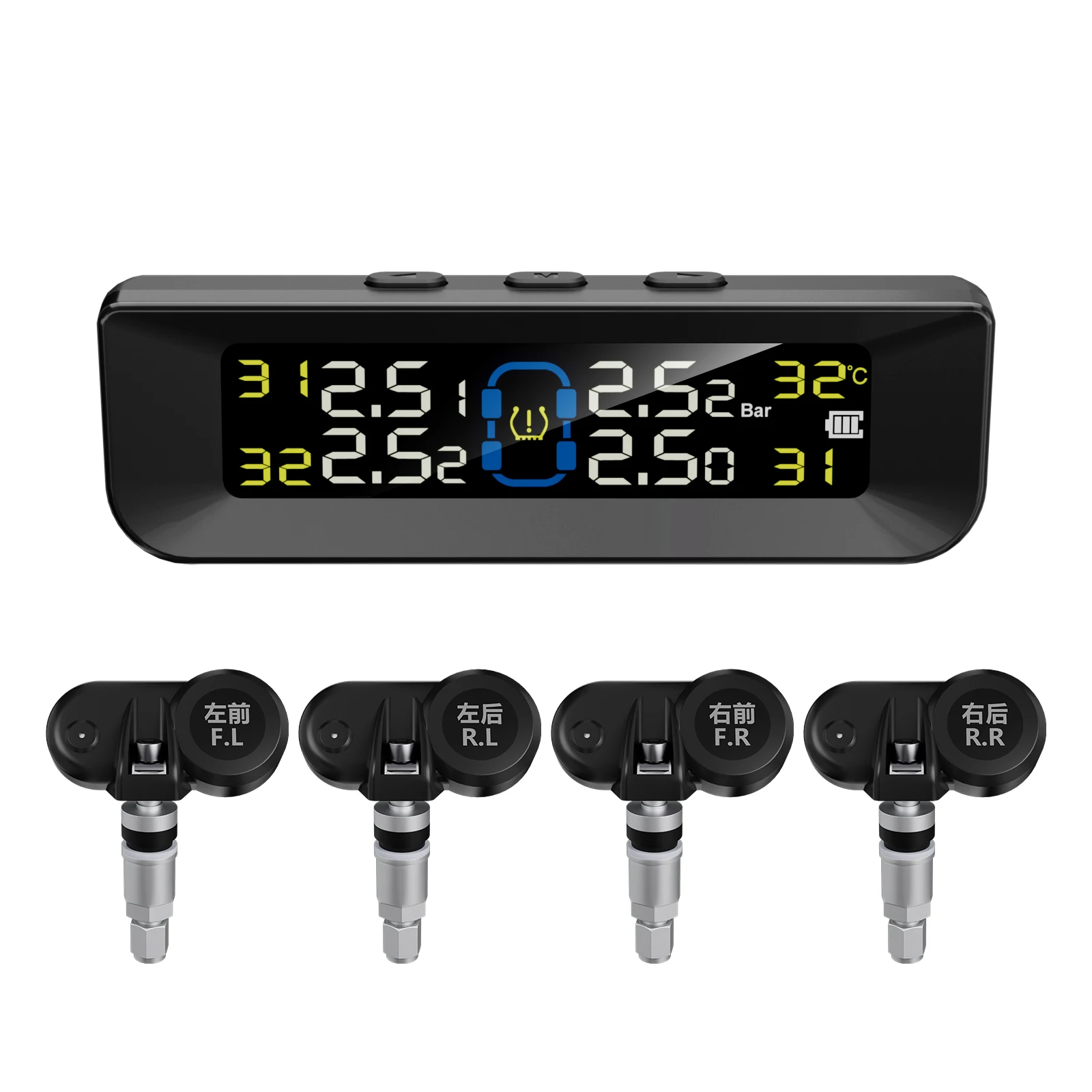 Solar-Powered Tpms for External Real-Time Monitoring of Tire Pressure