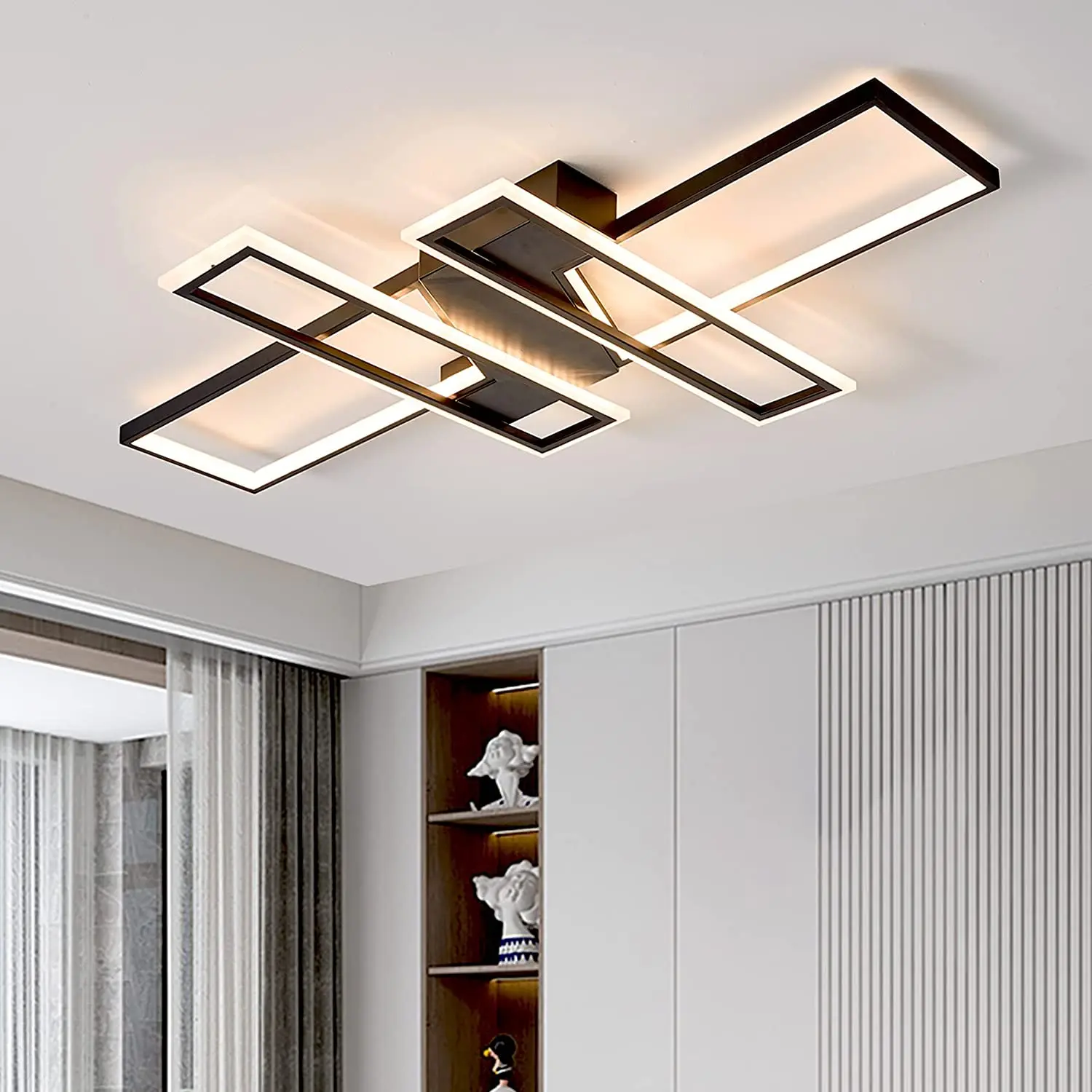 

The best selling Chandlier Celling light fixtures, size L90CM,RC Nordic dimming ceiling lamp modern,multi colored Ceil LED light